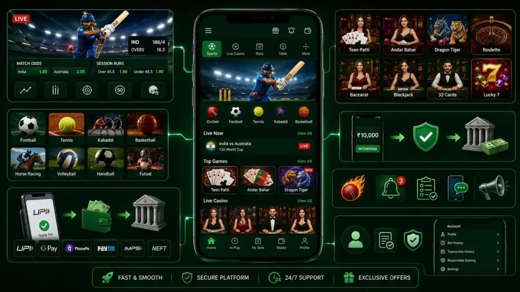 Lotus365 App Features