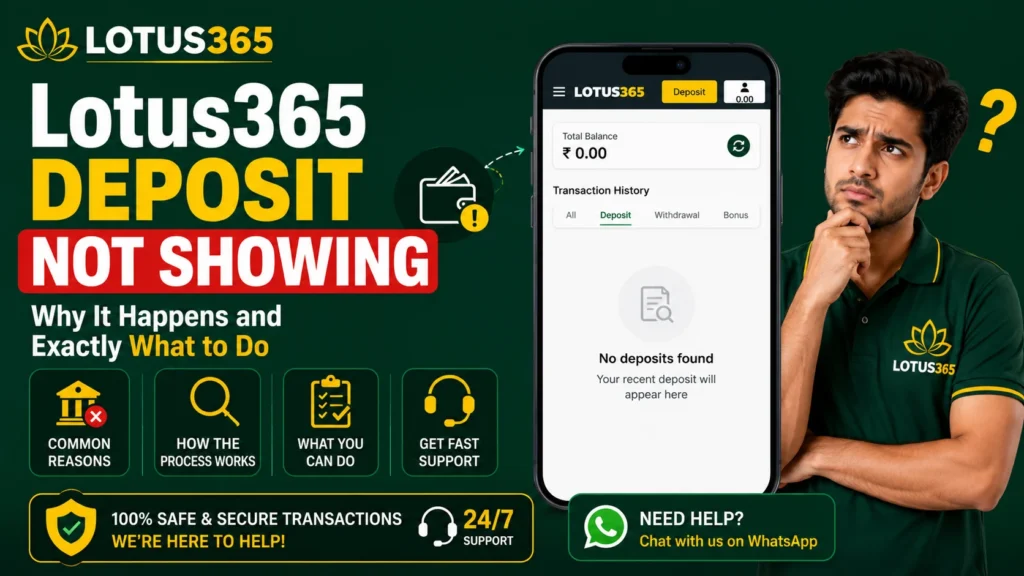 What "Deposit Not Showing" Actually Means