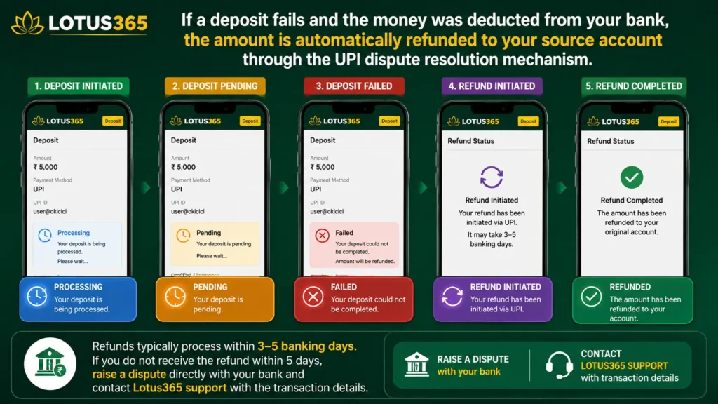Why Your Lotus365 Deposit Is Not Showing