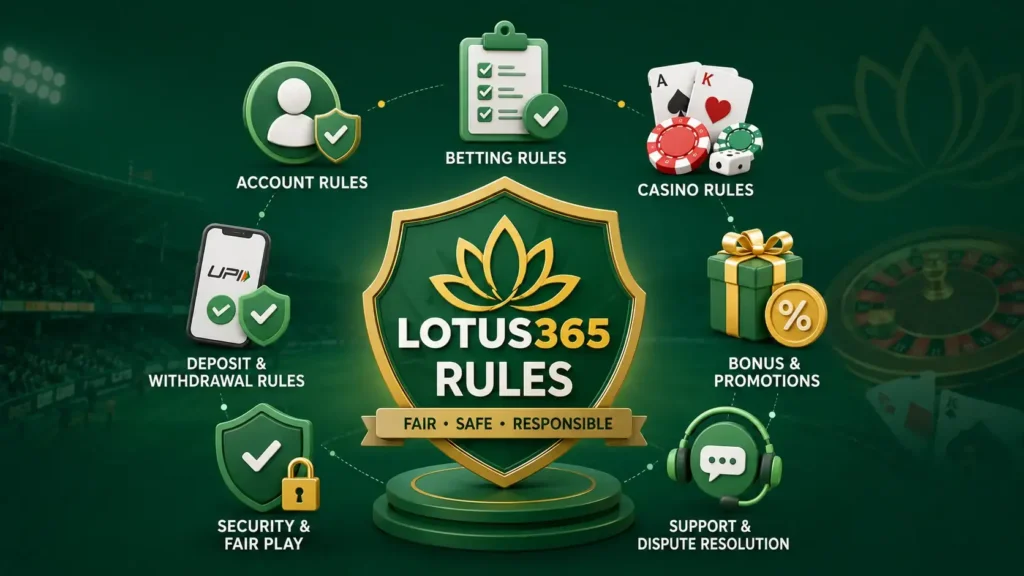 lotus365 betting rules