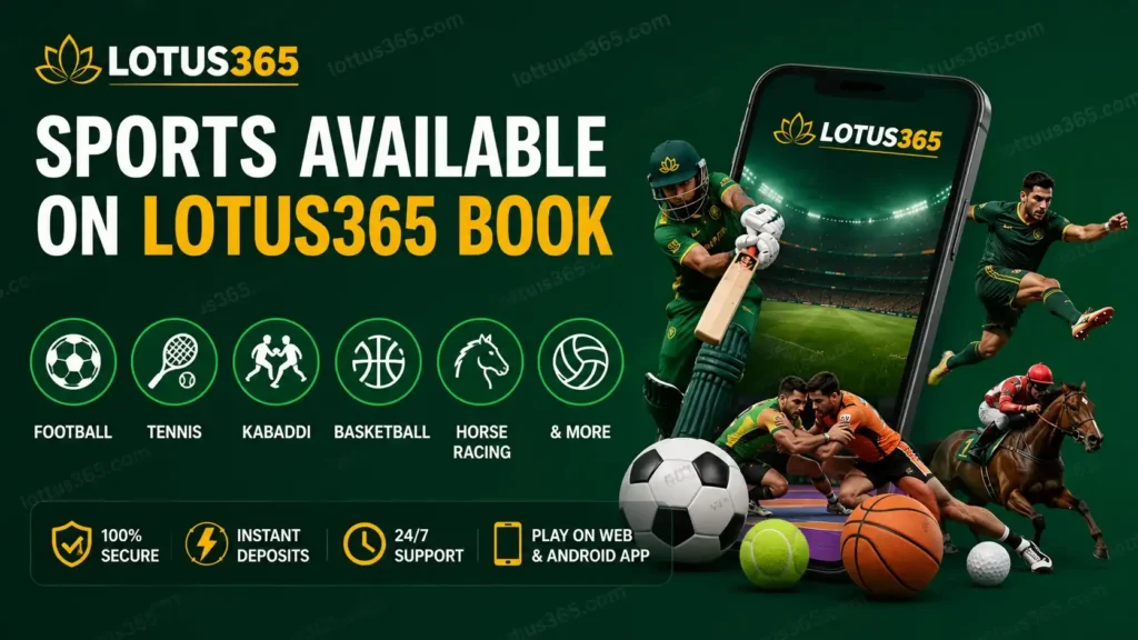 Sports Available on Lotus365 Book