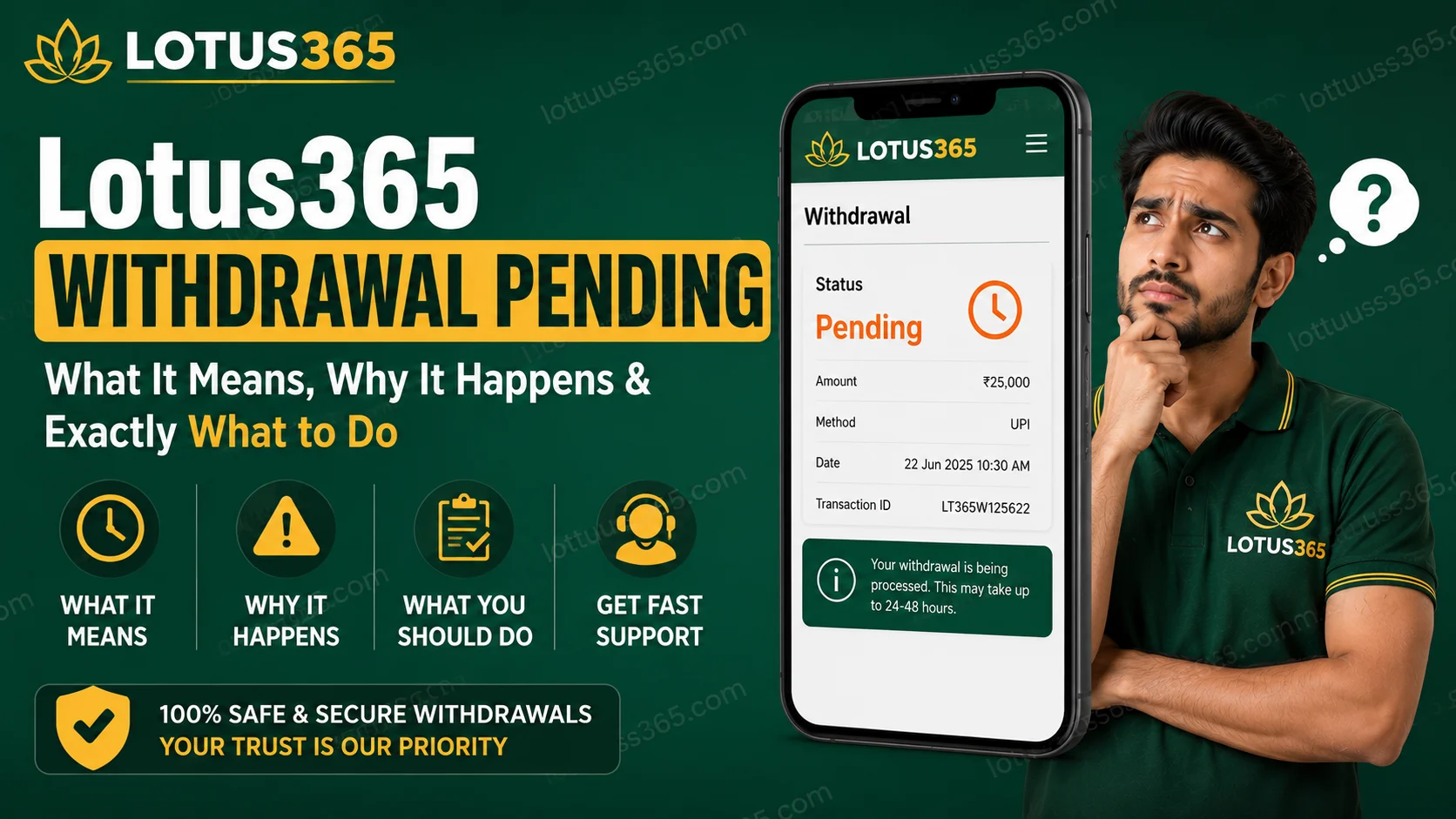 What Does "Withdrawal Pending" Actually Mean on Lotus365?
